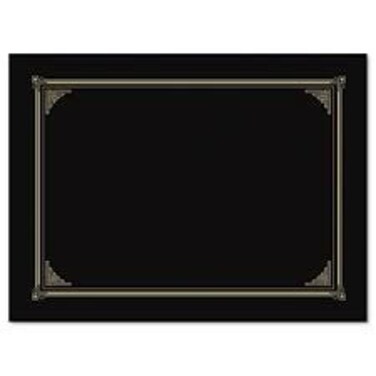 Limited Papers TM Certificate Folder Cover 95 x 1234 Inch Folded with Die Cut Corners Designed to Hold Letter Size 85 x 11 Inch 8 x 10 Inch and A4 827x1166 Black 5 Pcs