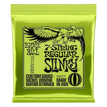 Ernie Ball 7String Regular Slinky Nickel Wound Electric Guitar Strings 1056 Gauge P02621
