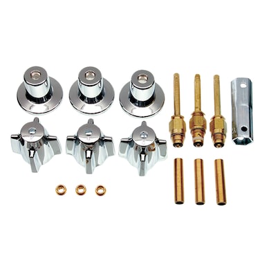 DANCO Bathtub and Shower 3Handle RemodelRebuild Trim Kit for Central Brass Faucets  Knob Handle  10L11H 10L11C 10L13D  Chrome 39616