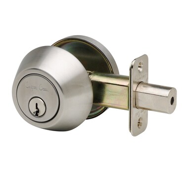 Copper Creek DB2410SS Single Cylinder Deadbolt Standard Size Satin Stainless