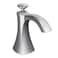 Moen S3948C Transitional Deck Mounted Kitchen Soap Dispenser with Above the Sink Refillable Bottle Chrome