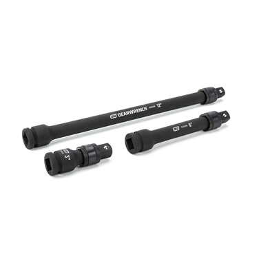 GEARWRENCH 3 Pc 12 Drive Locking Impact Extension Set Includes 3 6  12  84951N