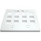 RiteAV  Keystone Wall Plate Double Gang 12Port White 1 Piece Flush