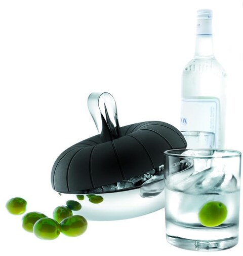 EVA SOLO  Ice Cube Cooler with Tongs  Metal Ice Cube Tray  Danish Design Functionality  Quality  Black