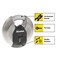 Master Lock M50XD Magnum Heavy Duty Stainless Steel Discus Padlock with Key Silver