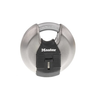 Master Lock M50XD Magnum Heavy Duty Stainless Steel Discus Padlock with Key Silver