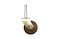 Shepherd Hardware 9051 158Inch Designer Stem Casters Wood Wheel 516Inch Stem Diameter Brown 2Pack