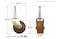 Shepherd Hardware 9051 158Inch Designer Stem Casters Wood Wheel 516Inch Stem Diameter Brown 2Pack