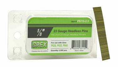 GREX P61525 23 Gauge 58Inch Length Headless Pins 2500 per box