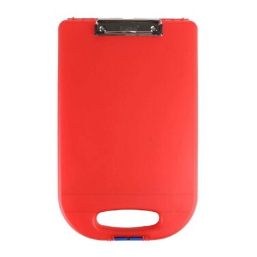 Dexas Clipcase 2 Storage Clipboard with Rounded Handle Red