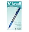 Pilot VBall Liquid Ink Rolling Ball Stick Pens Fine Point Blue Ink 12Pack 35113