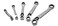 Klein Tools 68221 SAE Ratcheting Box Wrench Set 5 Piece 10 Sizes Made in USA