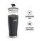 THERMOS ICON SERIES Stainless Steel Cold Tumbler with Slide Lock 24 Ounce Granite