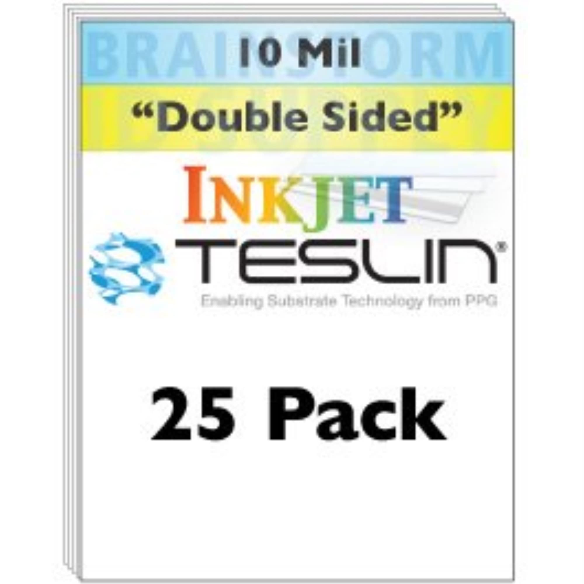 برينستورم آي دي Brainstorm Id Inkjet Teslin Synthetic Paper 25 Sheets