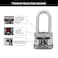 Master Lock M5XTRILH Magnum Heavy Duty Outdoor Padlock with Key 3 Pack KeyedAlike Silver