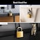 BRINKS  40mm Solid Brass Keyed Padlock with 78 Shackle Clearance  Chrome Plated With Hardened Steel Shackle