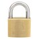 BRINKS  40mm Solid Brass Keyed Padlock with 78 Shackle Clearance  Chrome Plated With Hardened Steel Shackle