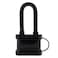 BRINKS  40mm Laminated Steel Weather Resistant Padlock with 2 Shackle  Vinyl Wrapped and Chrome Plated with Hardened Steel Shackle 17242051 Black