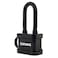 BRINKS  40mm Laminated Steel Weather Resistant Padlock with 2 Shackle  Vinyl Wrapped and Chrome Plated with Hardened Steel Shackle 17242051 Black