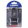 BRINKS  40mm Laminated Steel Weather Resistant Padlock with 2 Shackle  Vinyl Wrapped and Chrome Plated with Hardened Steel Shackle 17242051 Black
