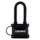 BRINKS  40mm Laminated Steel Weather Resistant Padlock with 2 Shackle  Vinyl Wrapped and Chrome Plated with Hardened Steel Shackle 17242051 Black