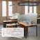 VaRoom  Desk Divider and Desk Dividers for Students Desk Privacy Panel and Privacy Shields for Student Desks Privacy Divider Frosted Acrylic Clampon Desk Partition  23 W x 18H Divider