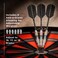 Viper Bobcat Adjustable Weight Soft Tip Darts with StorageTravel Case Nickel Silver Plated Light Blue Rings 1618 Grams