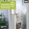Ideal Security Door Lever with Keyed Deadbolt Lock for Storm and Screen Doors Satin Nickel 4Piece Set