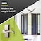 Ideal Security Door Lever with Keyed Deadbolt Lock for Storm and Screen Doors Satin Nickel 4Piece Set