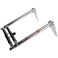 Amarine Made 2 Steps Boat Ladder Folding Pontoon Boat Ladder Stainless Steel Telescoping Dock Ladder for Marine Swimming Pool Lake