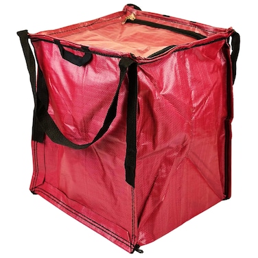 DURASACK Heavy Duty Storage Tote Bag with Zipper Top 22Gallon Rugged Woven Polypropylene Moving Bag Reusable SelfStanding Design Holds up to 500 Pounds Single Red