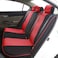 FH Group Full Set Cloth Car Seat Covers  Universal Fit Low Back Front Seat Covers Airbag Compatible Split Bench Rear Seat Washable Seat Cover for SUV Sedan Van Red