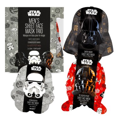 MAD Beauty Star Wars Cosmetic Sheet Mask Collection Darth Vader Black Tea Yoda Cucumber C3PO Honey Chewbacca Coconut Great Gift Fragranced Hydrate Skin Soothe Skin