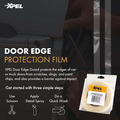XPEL Door Edge Guard Protection Film Roll 38 x 100  Car or Truck Doors Protective Barrier Against Minor Scratches Paint Chips Door Edge Impact and Dings  Prevents Damage and Possible Rust