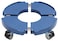 Idzo Heavy Duty Trolley Large Plant Pots Planters Caddies with Wheels 440lbs Capacity Plant Stand Adjustable 1521 in Blue