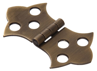 The Hillman Group 851591 11116 x 3116Inch Solid Brass Decorative Hinge Antique Brass Finish