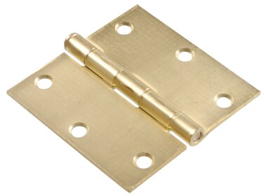 Hardware Essentials 852608 Residential Square Corner Door Hinges with Removable Pin Satin