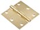 Hardware Essentials 852608 Residential Square Corner Door Hinges with Removable Pin Satin