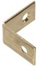 Hardware Essentials 851151 Brass Corner Braces 4 Pack 112