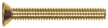The Hillman Group 2077 Brass Flat Head Slotted Machine Screw 632 x 112 18Pack