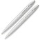 Franklin Covey Lexington Chrome Ballpoint Pen  09mm Pencil Set