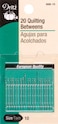 Dritz 56B10 Quilting Betweens Hand Needles Size 10 20Count Nickel