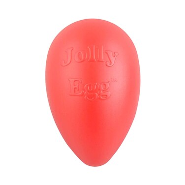Jolly Pets Jolly Egg Dog Toy 8 InchesMedium Red JE08 RD