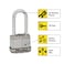 Master Lock M1XTRILH Magnum Heavy Duty Padlock with Key 3 Pack KeyedAlikeSilver