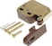 The Hillman Group 59280 Polished Brass MiniLatch with Catch 2Pack