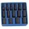 Genius Tools 15Piece 12 Dr Metric SemiDeep Thin Wall Impact Socket Set DI415M