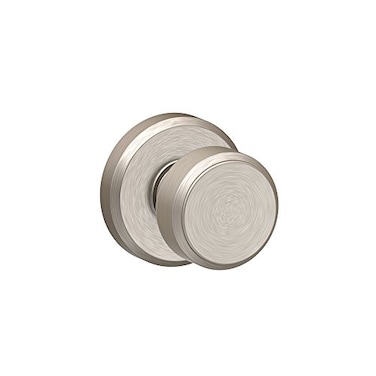 Schlage F170 BWE 619 GSN Bowery Door Knob with Greyson Trim One Sided NonTurning Dummy Door Handle Satin Nickel