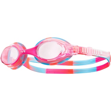 TYR Youth Tie Dye Swimple Goggles PinkWhite One Size Age 310