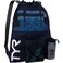 TYR Big Mesh Mummy Backpack for Swim Gym and Workout Gear Black 40Liter Capacity