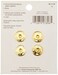 Dritz 80435 SewOn Snaps Brass Size 4 4Count